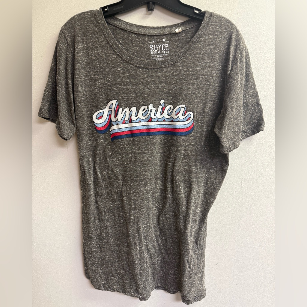 Royce Brand America Short Sleeve Tee  Gray